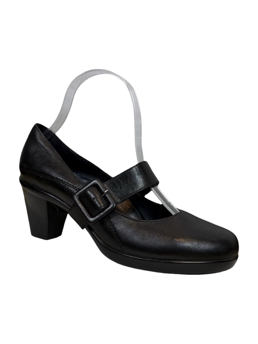 Umberto Raffini Womens Black Leather Mary Jane
Heels Pumps Size 39 EU
